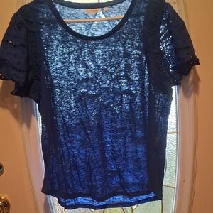 Chico's Blue Lace Blouse